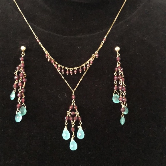 Wendy Mink Jewelry - Semi precious stones hand made Wendy Mink necklace & earrings